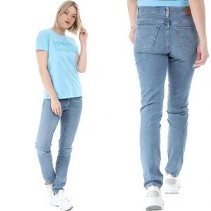 Levi's 311 Shaping Skinny Premium High Rise Denim Light Wash Jeans Size 28